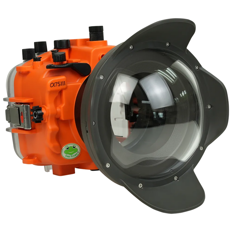 [a7siii-v10-dp90g6] Sea Frogs Salted Line Underwater Camera Housing for Sony A7SIII with V10 Dome Port
