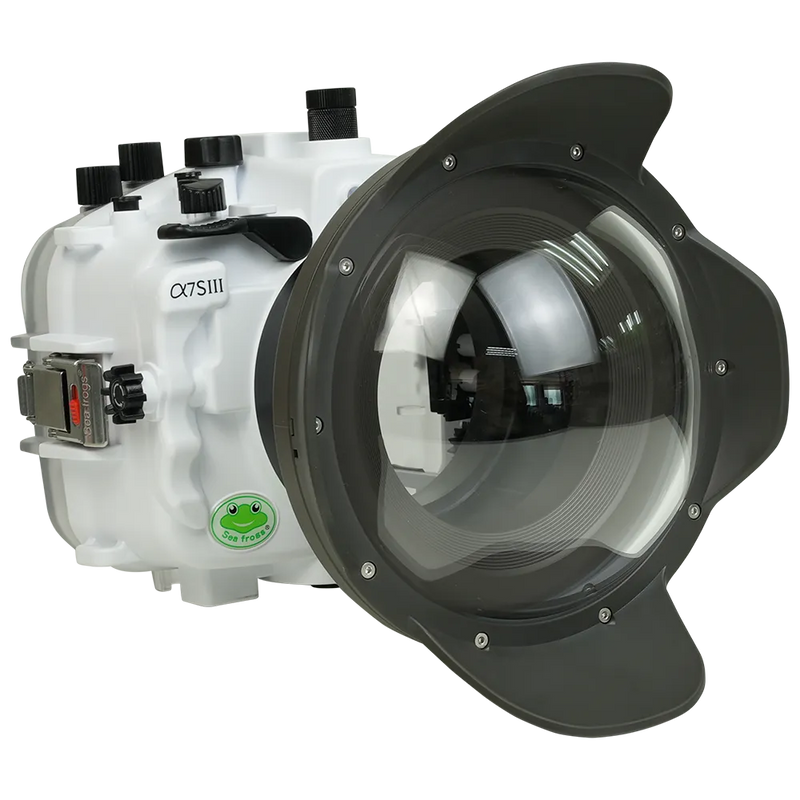 [a7siii-v10-dp90g6] Sea Frogs Salted Line Underwater Camera Housing for Sony A7SIII with V10 Dome Port