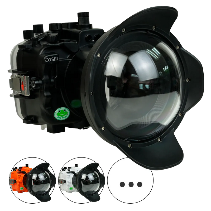 [a7siii-v2-dp90a6] Sea Frogs Salted Line Underwater Camera Housing for Sony A7SIII with V2 Dome Port