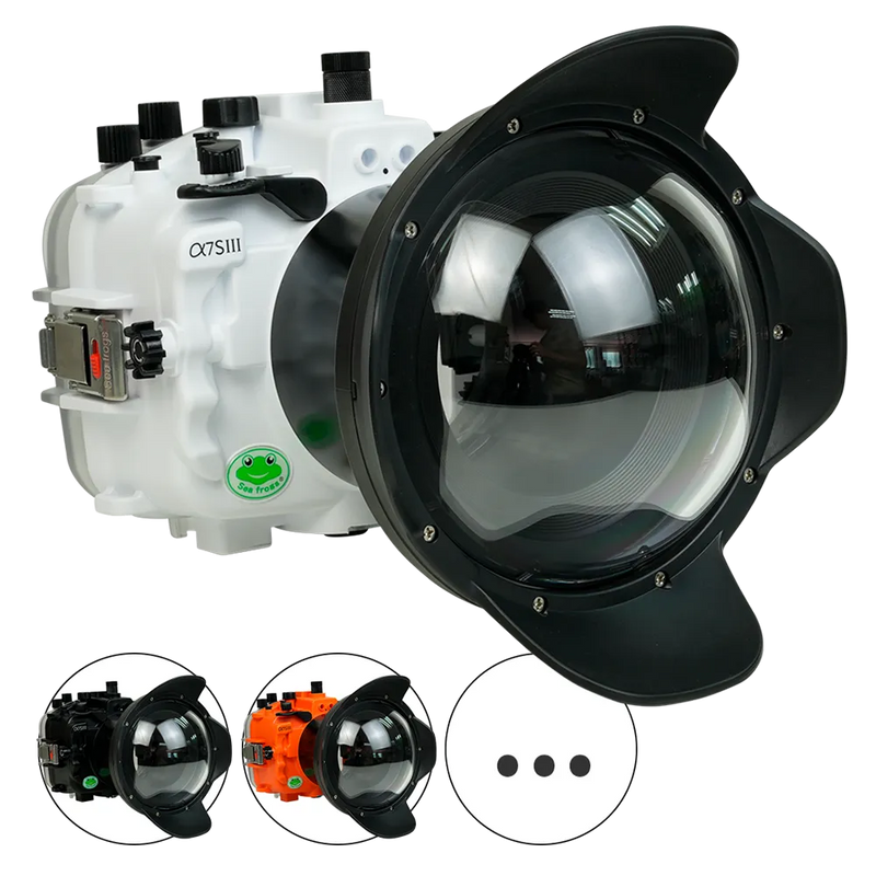 [a7siii-v2-dp90a6] Sea Frogs Salted Line Underwater Camera Housing for Sony A7SIII with V2 Dome Port
