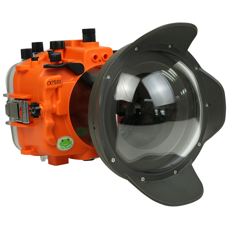 [a7siii-v2-dp90g6] Sea Frogs Salted Line Underwater Camera Housing for Sony A7SIII with V2 Dome Port