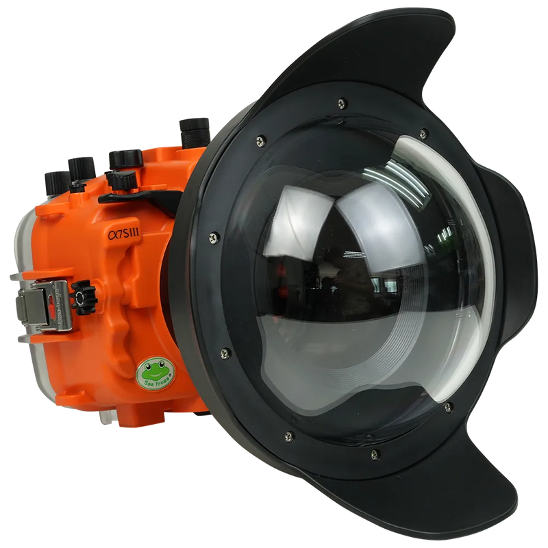 [a7siii-v2-dp90g8] Sea Frogs Salted Line Underwater Camera Housing for Sony A7SIII with V2 Dome Port