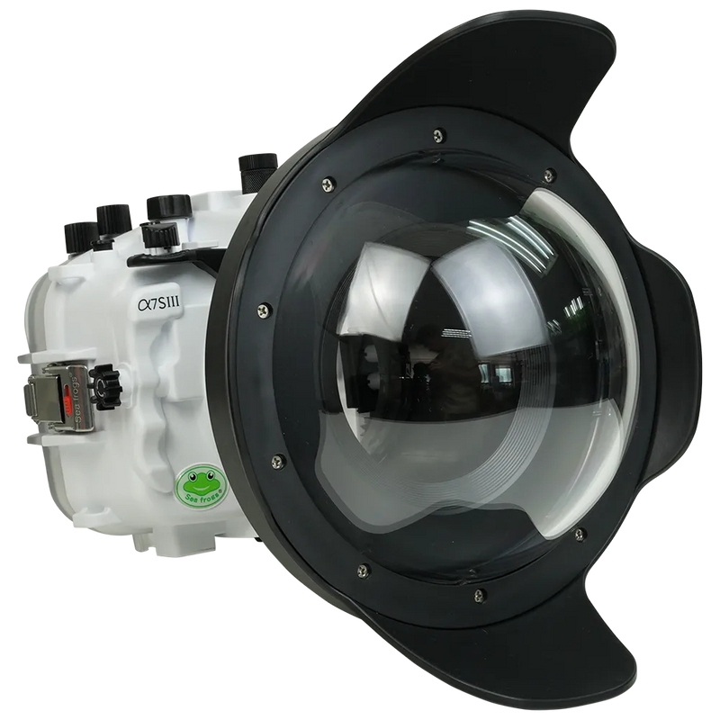 [a7siii-v2-dp90g8] Sea Frogs Salted Line Underwater Camera Housing for Sony A7SIII with V2 Dome Port