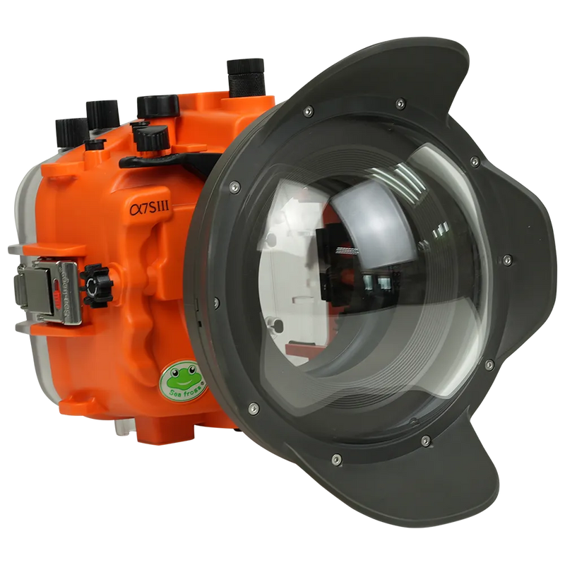[a7siii-v7-dp90g6] Sea Frogs Salted Line Underwater Camera Housing for Sony A7SIII with V7 Dome Port