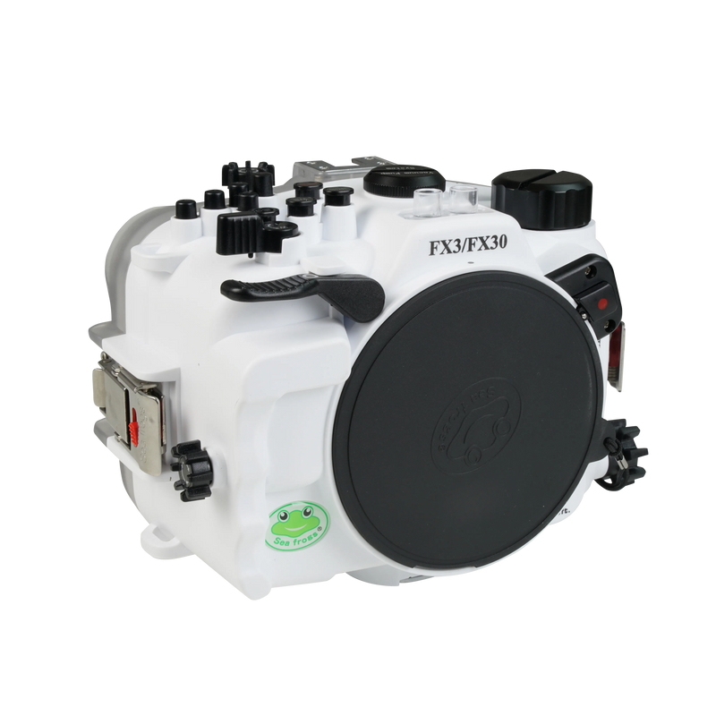 [fx3-fx30] Sea Frogs Salted Line Underwater Camera Housing with HDMI 2.0 Support for Sony FX3/FX30|White