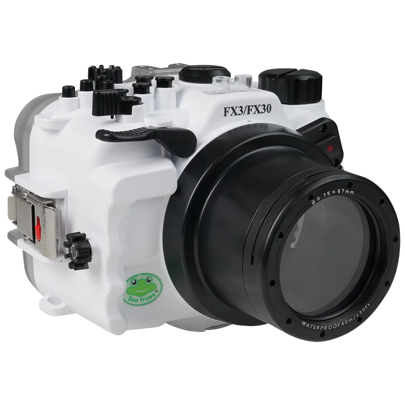 [fx3-fx30-fp90m67] Sea Frogs Salted Line Underwater Camera Housing for Sony FX3/FX30 with HDMI 2.0 Support with 67mm Thread Glass Flat Port