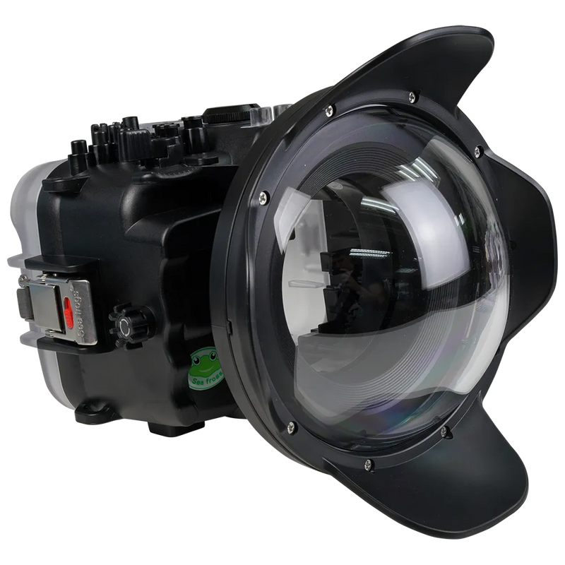 [fx3-fx30-v1-dp90a6] Sea Frogs Salted Line Underwater Camera Housing for Sony FX3/FX30 with HDMI 2.0 Support | V1 Dome Port