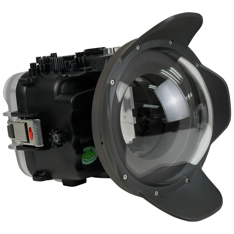 [fx3-fx30-v1-dp90g6] Sea Frogs Salted Line Underwater Camera Housing for Sony FX3/FX30 with HDMI 2.0 Support | V1 Dome Port