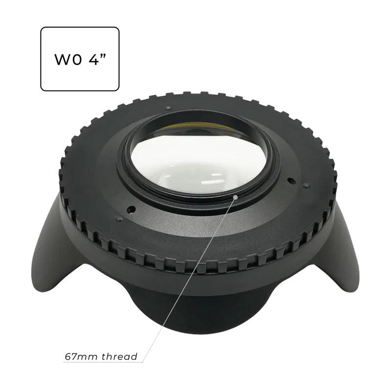 [sfdp67a4ww0] Sea Frogs Wide Angle Correctional Wet W0 4" Acrylic Dome Ports (67mm Round Adapter) for Underwater Camera Housings