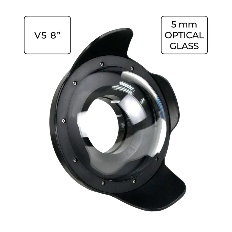[sfdp80g8v5] Sea Frogs V5 8" Optical Glass Dome Ports  for Underwater Camera Housings