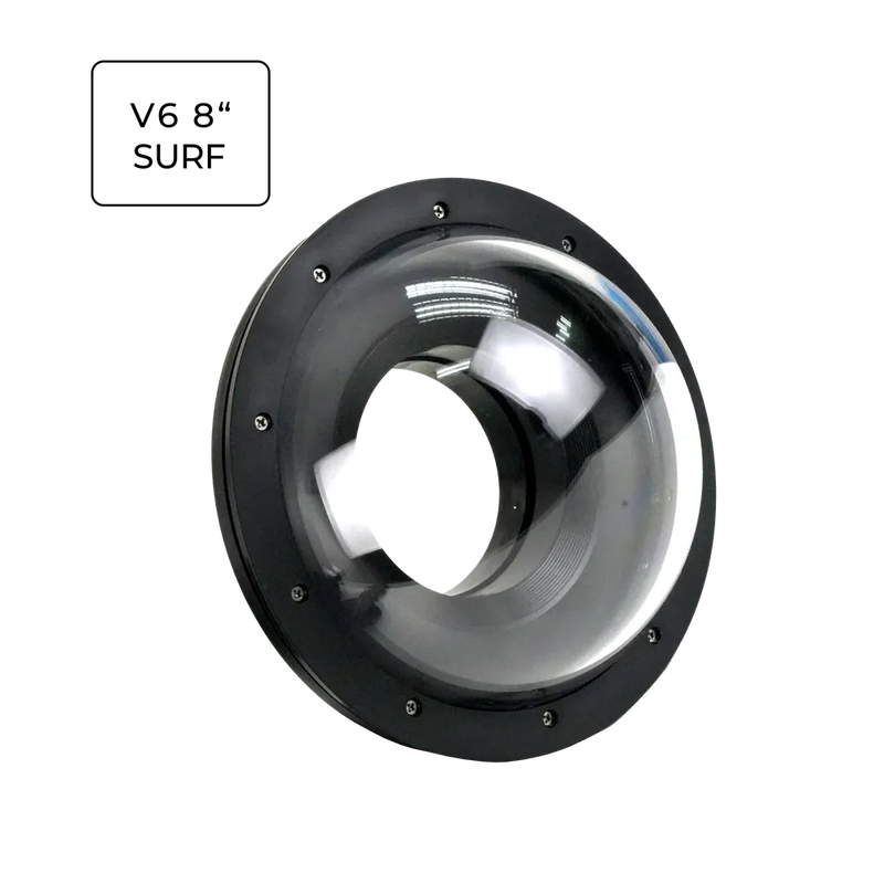 [sldp80a8sv6] Sea Frogs Salted Line V6 8" Acrylic Dome Ports Surf Edition  for Underwater Camera Housings