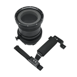 [56-kdfp80xl4] KitDive Salted Line 4'' Optical Glass Flat Extra Long Port for Sony A6xxx Salted Line Housing with 70-200mm F4 lens