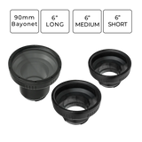 Sea Frogs 6'' - 90mm Bayonet Optical Glass Flat Ports for Canon/Fujifilm/Sony Housings
