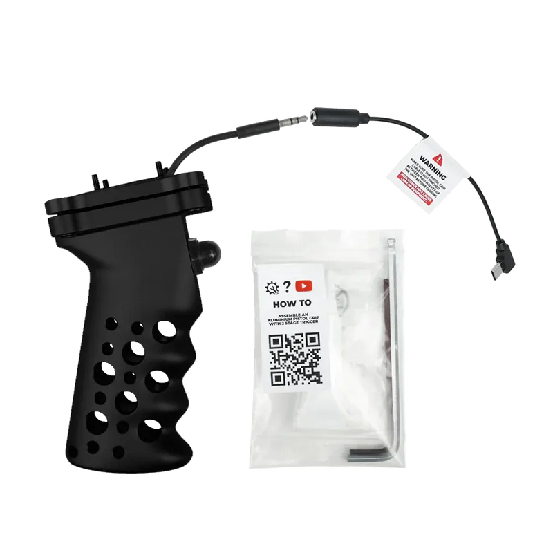[sfha-sfsgal] Sea Frogs Aluminium Shutter Grip with Two Stage Trigger for Camera Housings