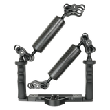 [sfha-sltra2barcl] Salted Line Adjustable Aluminium Tray for Underwater Camera Housings with Arms and Clamps Bundle