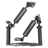 [sfha-sltra2barcl] Salted Line Adjustable Aluminium Tray for Underwater Camera Housings with Arms and Clamps Bundle