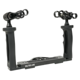 [sfha-sltra2bcl] Salted Line Adjustable Aluminium Tray for Underwater Camera Housings and Clamps Bundle