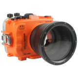 Salted Line Sea Frogs Underwater Camera Housing for Sony A6500/A6400/A6300/A6100/A6000 with 4'' Glass Flat Port