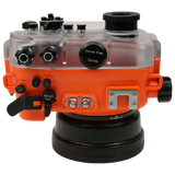 Salted Line Sea Frogs Underwater Camera Housing for Sony A6500/A6400/A6300/A6100/A6000 with 4'' Glass Flat Port