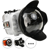 Salted Line Sea Frogs Underwater Camera Housing for Sony A6500/A6400/A6300/A6100/A6000 with V6 Dome Port