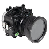 Kit de boîtier de caméra Sony A7 IV FE 12-24 mm f4g UW avec port dôme 6" (y compris le port standard) Bagues de zoom pour FE 12-24 mm F4 et FE 16-35 mm F4 incluses.