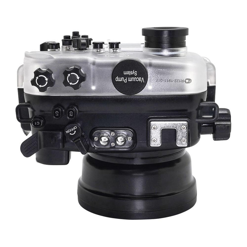 Salted Line underwater housing black top view Sea Frogs