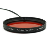 Filtro de buceo rojo de 67 mm (húmedo)