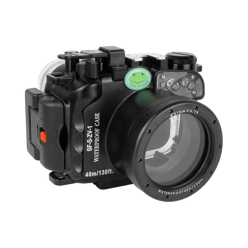 Carcasa impermeable para cámara SeaFrogs Sony ZV-1 40M/130FT