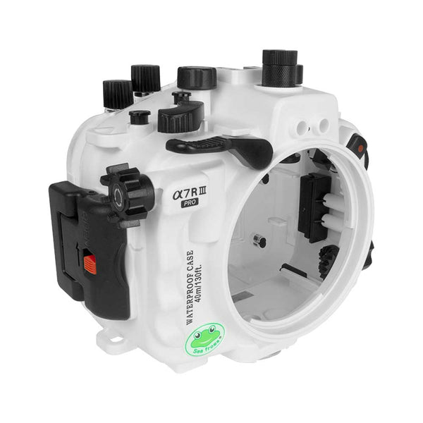 Sony A7 III / A7R III PRO V.3 Series 40M/130FT Underwater camera housing without port. White