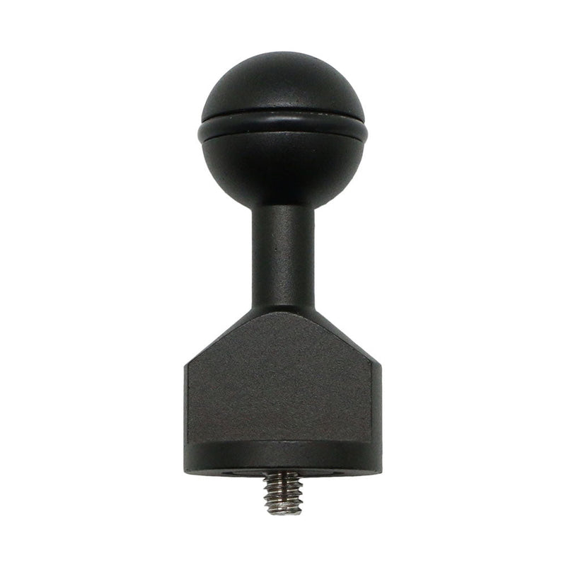 Male 1/4"-20 to 1" Ball adapter Size: 2.5"/6.9cm - A6XXX SALTED LINE