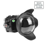 Sony FX3 40M/130FT Unterwasserkameragehäuse mit 6-Zoll-Glaskuppelanschluss V.1.