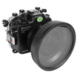 Fujifilm X-T5 40M/130FT Underwater camera housing with glass 6" Flat Port. XF 16-80mm