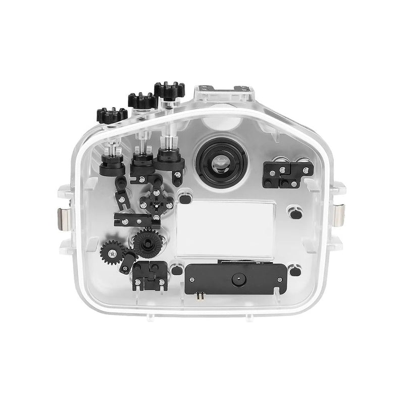 Sony A7R V 40M/130FT Underwater camera housing with 8" Dome port V.9 for FE12-24mm F4 (Zoom rings for FE12-24 F4 and FE16-35 F4 ncluded).