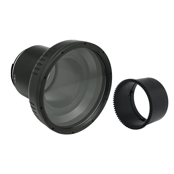 SeaFrogs 6" Flat Long Port para Sony FE 24-70mm F2.8 GM, 40M/130FT (equipamento de zoom incluído)