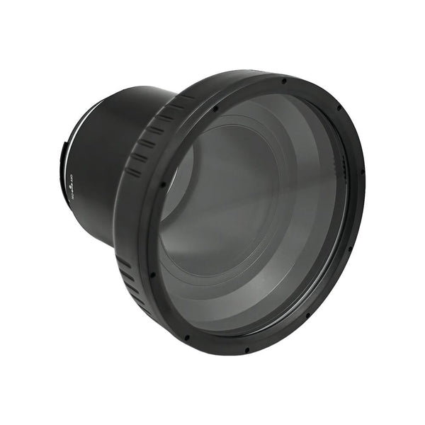 Puerto largo plano SeaFrogs de 6" para Sony FE 24-105 mm f4 G OSS, 40 M/130 pies (equipo de zoom incluido)