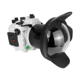 Sony A7 III / A7R III PRO V.3 Series FE16-35mm F2.8 GM (zoom gear included) UW camera housing kit with 6" Dome port V2 (Including standard port). White