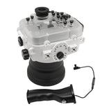 Sony A7 III V.2 Series UW camera housing with 6" Dome port & pistol grip (Including Standard port) Zoom rings for FE12-24 F4 and FE16-35 F4 included. White - Surf - A6XXX SALTED LINE