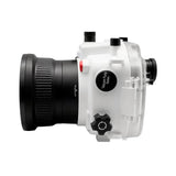 Custodia per telecamera subacquea Sony A7 III / A7R III PRO serie V.3 40M/130FT (porta standard) Anello zoom per FE16-35 F4 incluso. Bianco