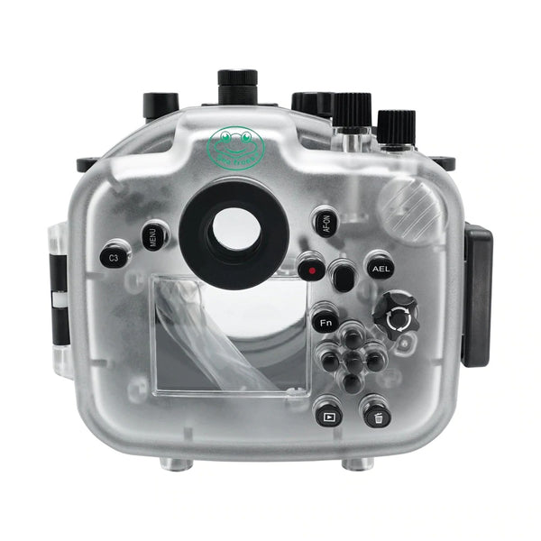 Sony A7R IV 40M/130FT Unterwasserkameragehäuse ohne Anschluss. Weiss