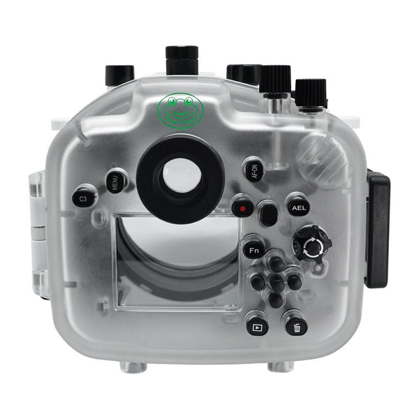 Kit de carcasa de cámara Sony A9 II UW con puerto de cúpula de vidrio óptico de 6" V.7 (sin puerto plano) Blanco.