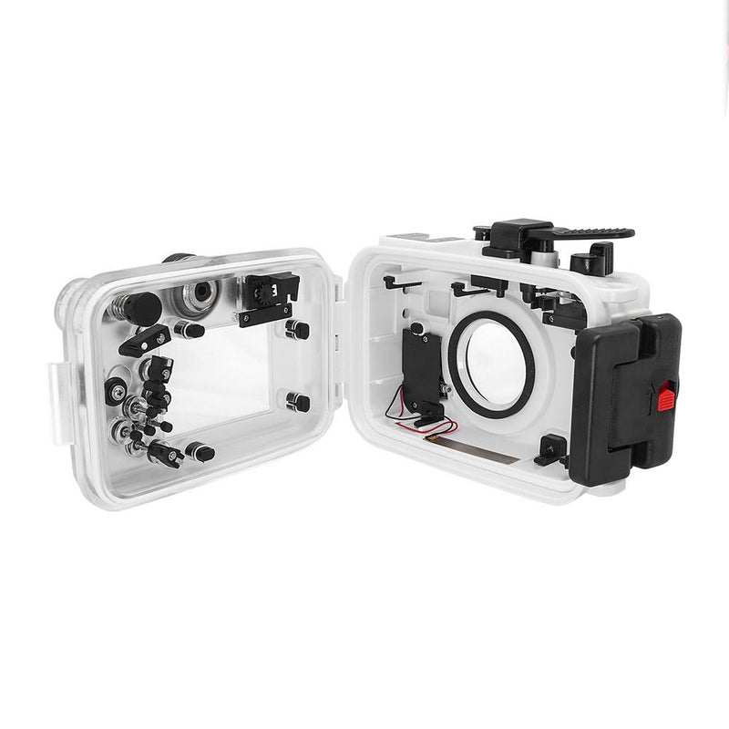 Olympus TG-6 60m/195ft SeaFrogs Underwater Camera Housing (White) - A6XXX SALTED LINE