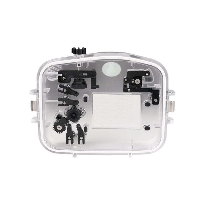 Caixa de câmera subaquática Sony FX30 40M/130FT com porta de cúpula de vidro óptico de 6" V2 para FE16-35mm F2.8 GM (engrenagem de zoom incluída)