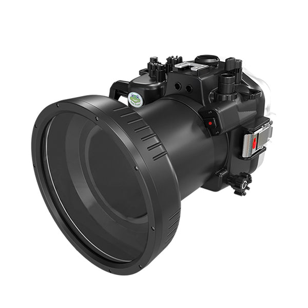 SeaFrogs 40 m/130 Fuß Unterwasserkameragehäuse für Canon EOS R6 mit 6" flachem langen Anschluss