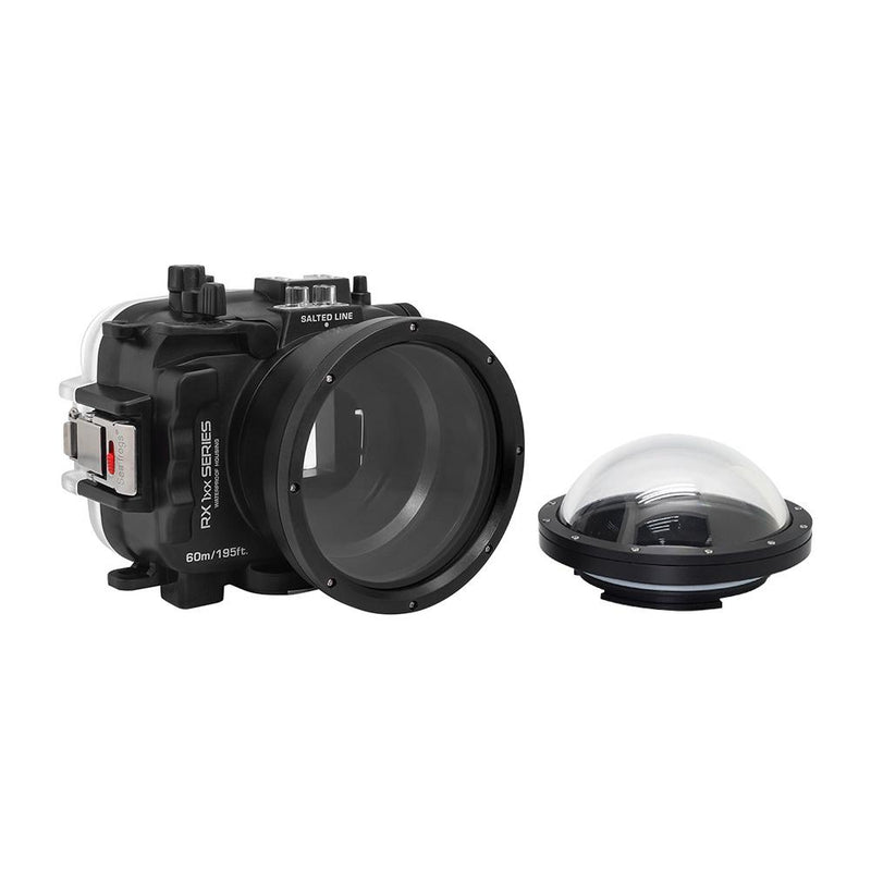 Salted Line underwater housing for sony RX100 black with standard glass port Sea Frogs