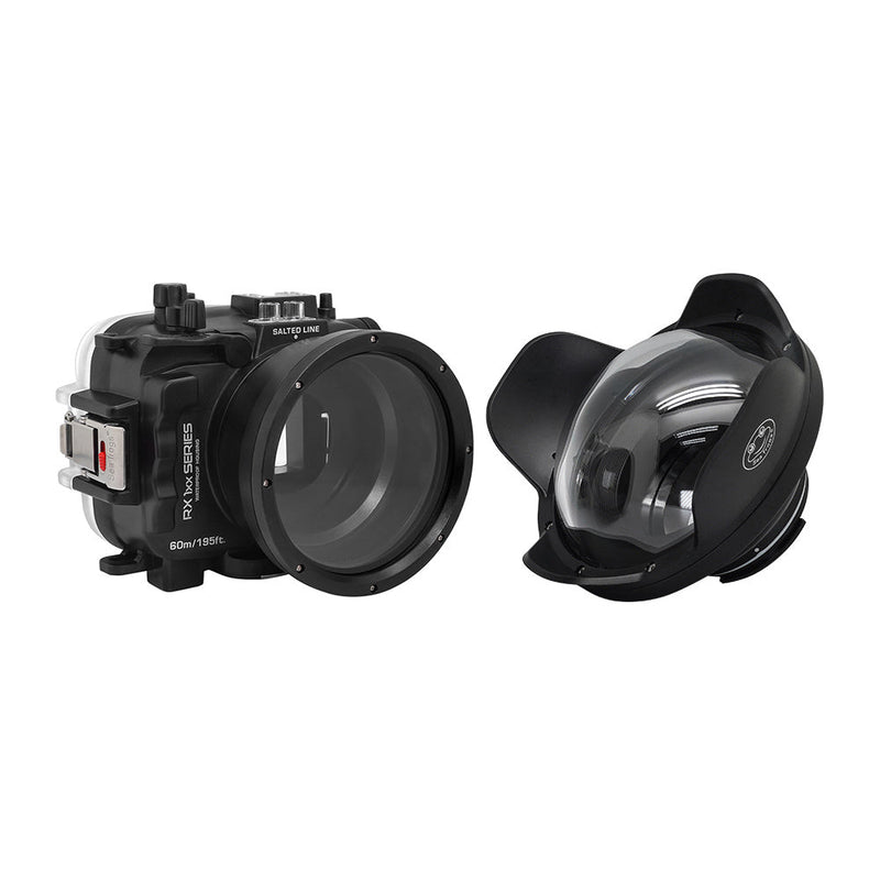 Underwater housing for Sony RX1xx with 6 inch Dry Dome Port - black