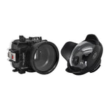 Underwater housing for Sony RX1xx with 6 inch Optical Glass Dry Dome Port - black