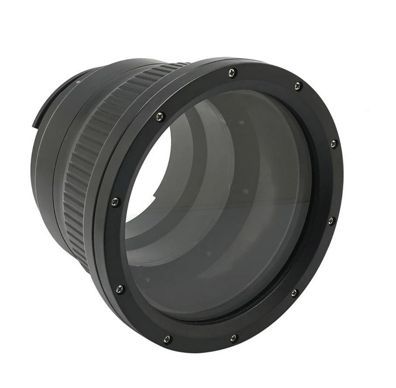 Flat long port for A6xxx series Salted Line (18-105mm & 18-135mm and Sigma 16mm lenses) UW housing - Zoom gear (18-105mm) Included