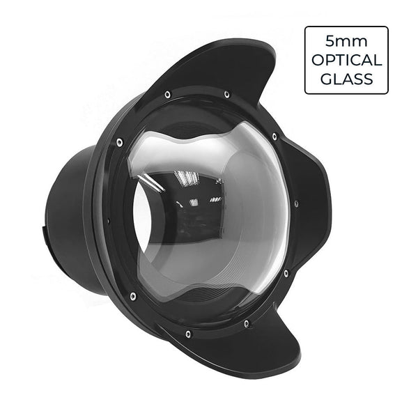 6" Dry Dome Port aus optischem Glas V.13 für Canon EOS R5 / EOS R6/ EOS R / EOS RP 40M / 130FT (Zoomausrüstung im Lieferumfang enthalten)