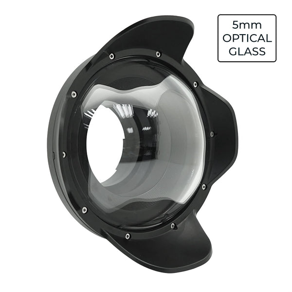 6" Trockenkuppelanschluss aus optischem Glas für Meikon- und SeaFrogs-Gehäuse V.5 40M / 130FT