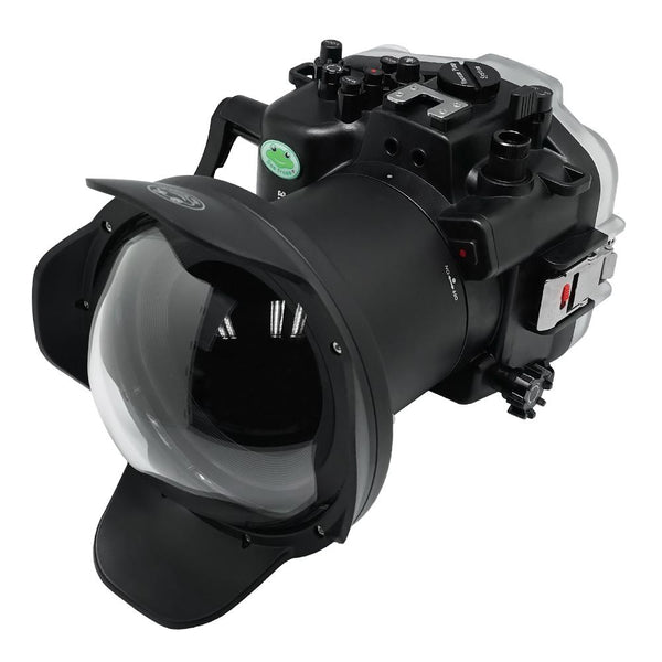 Canon EOS R5 40M/130FT Underwater camera housing. Salted Line underwater housings for SONY a6xxx